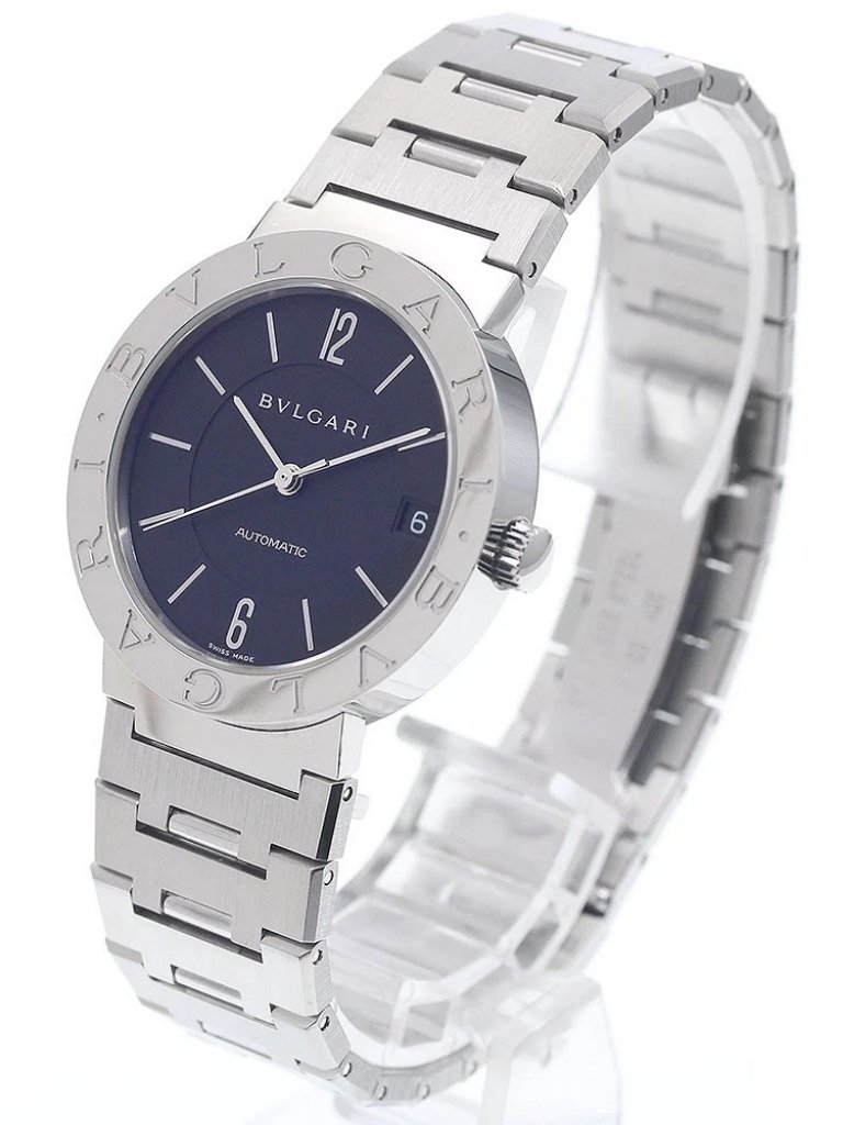 Bvlgari Bvlgaribvlgari Bb33ss Date Black Dial Automatic Mens Watch906081